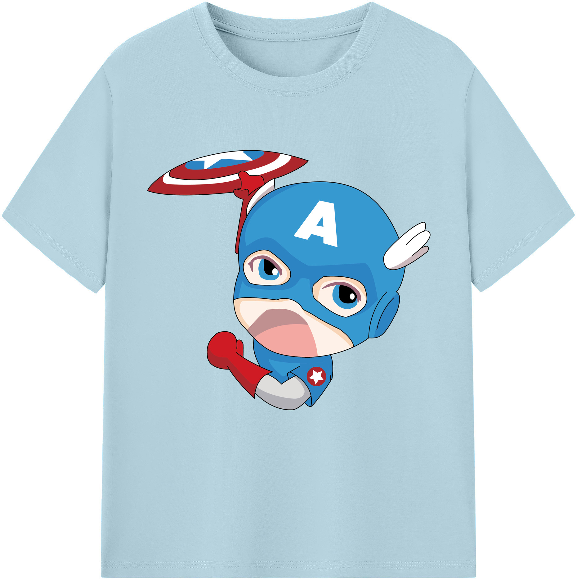 （画像用） アベンジャーズ The Avengers 綿100％半袖Tシャツ（フロントプリント）